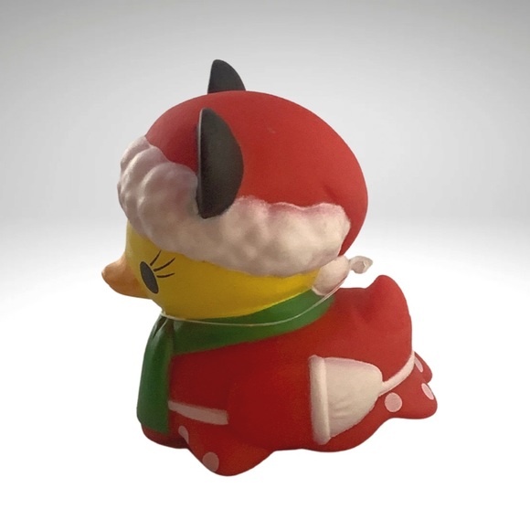 Disney Duckz Minnie Mouse Miniature Christmas Rubber Duck Bath Toy 2pc Lot New - Picture 6 of 8